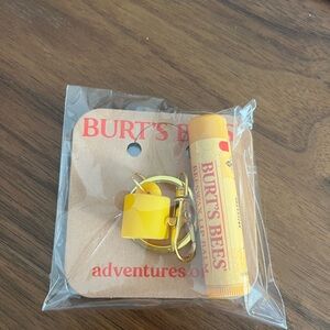 Burt's Bees Yellow Lip Balm with Keychain